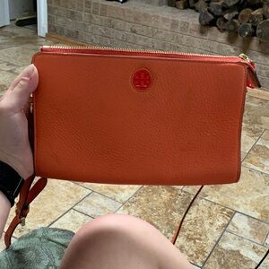 Tory Burch Vibrant Orange Crossbody Bag